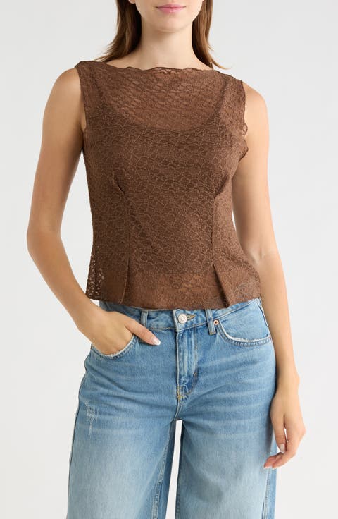 Lace Sleeveless Tank