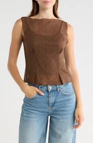 Leith Lace Sleeveless Tank