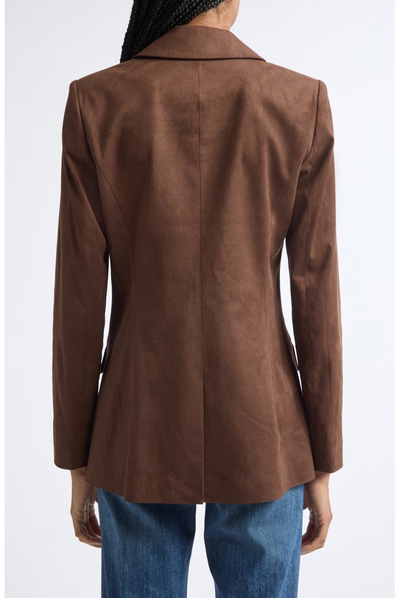 Marilyn Faux Suede Blazer, Alternate, color, HERITAGE BROWN