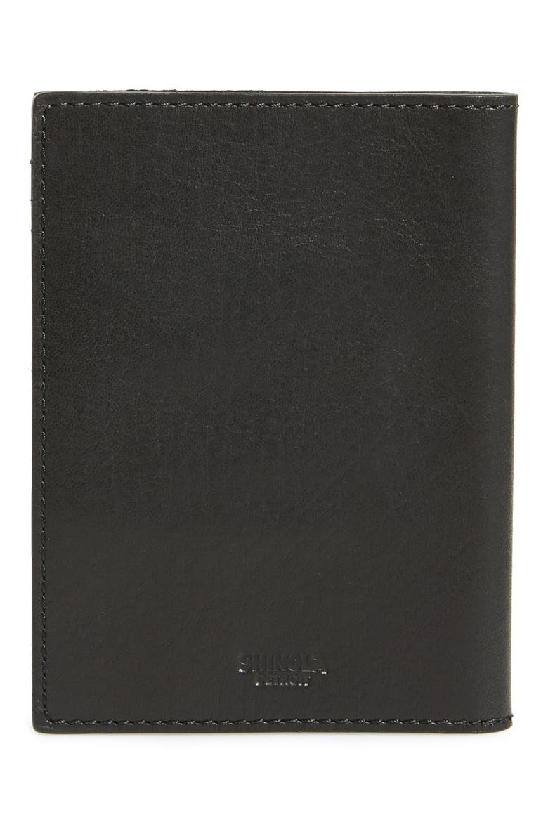 Leather Passport Wallet, Alternate, color, BLACK