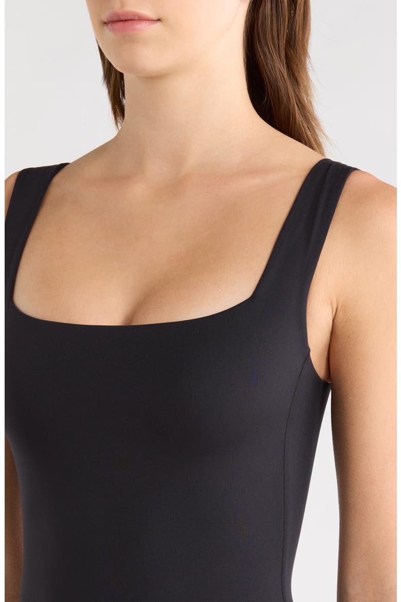 Streamline One-Piece Swimsuit, Alternate, color, JET BLACK