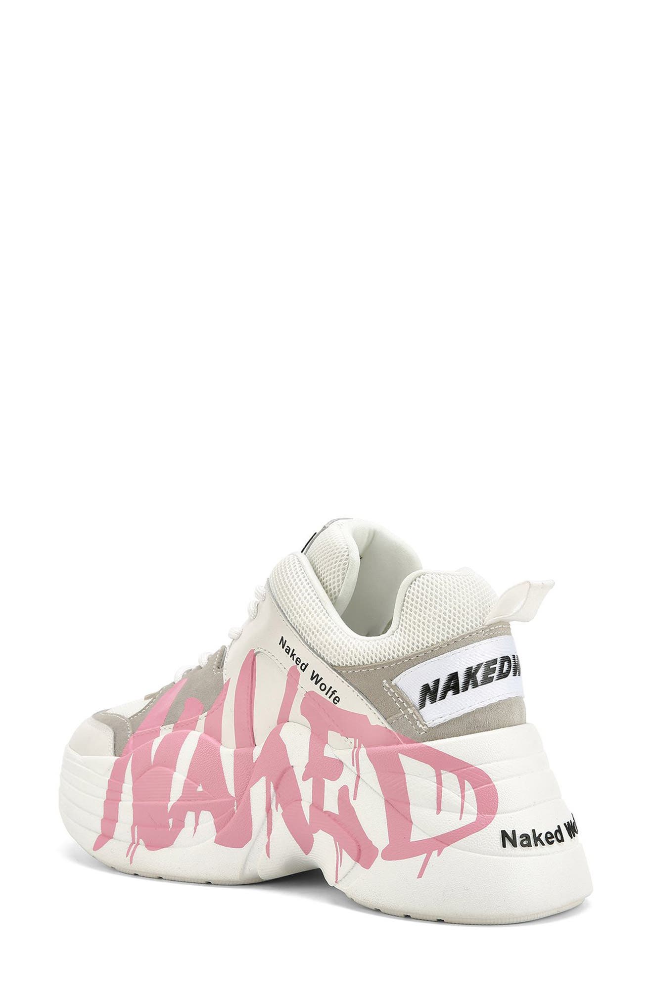 Naked Wolfe Track Logo Chunky Platform Sneaker, Alternate, color, 