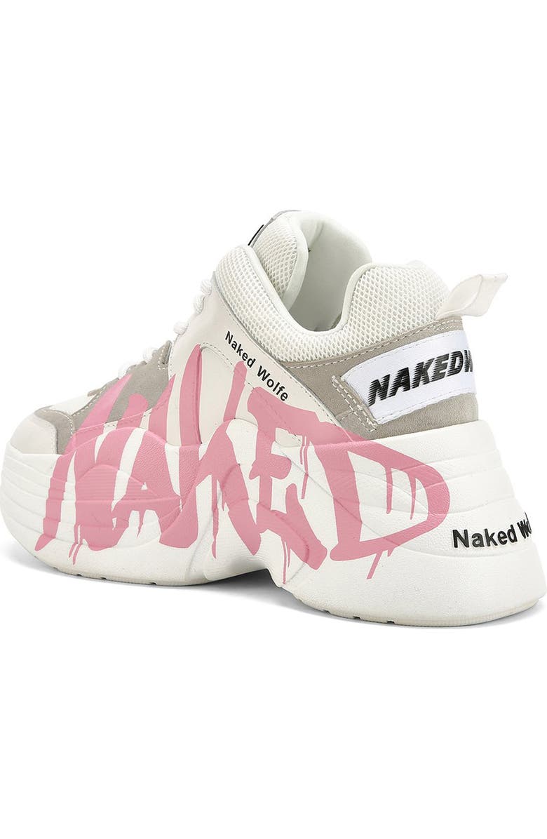 Naked Wolfe Track Logo Chunky Platform Sneaker, Alternate, color,