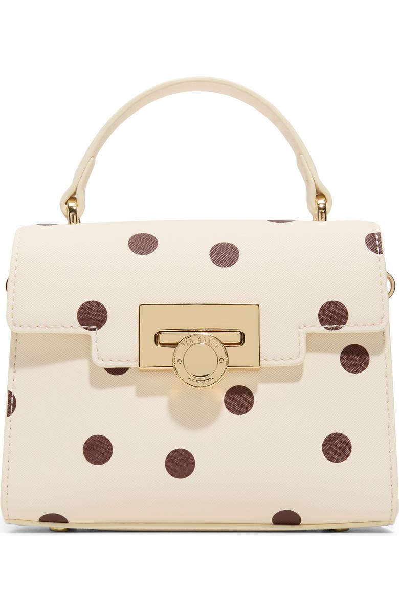 Ted Baker Lili Top Handle Satchel Bag, Main, color, Ivory Primary - Multi