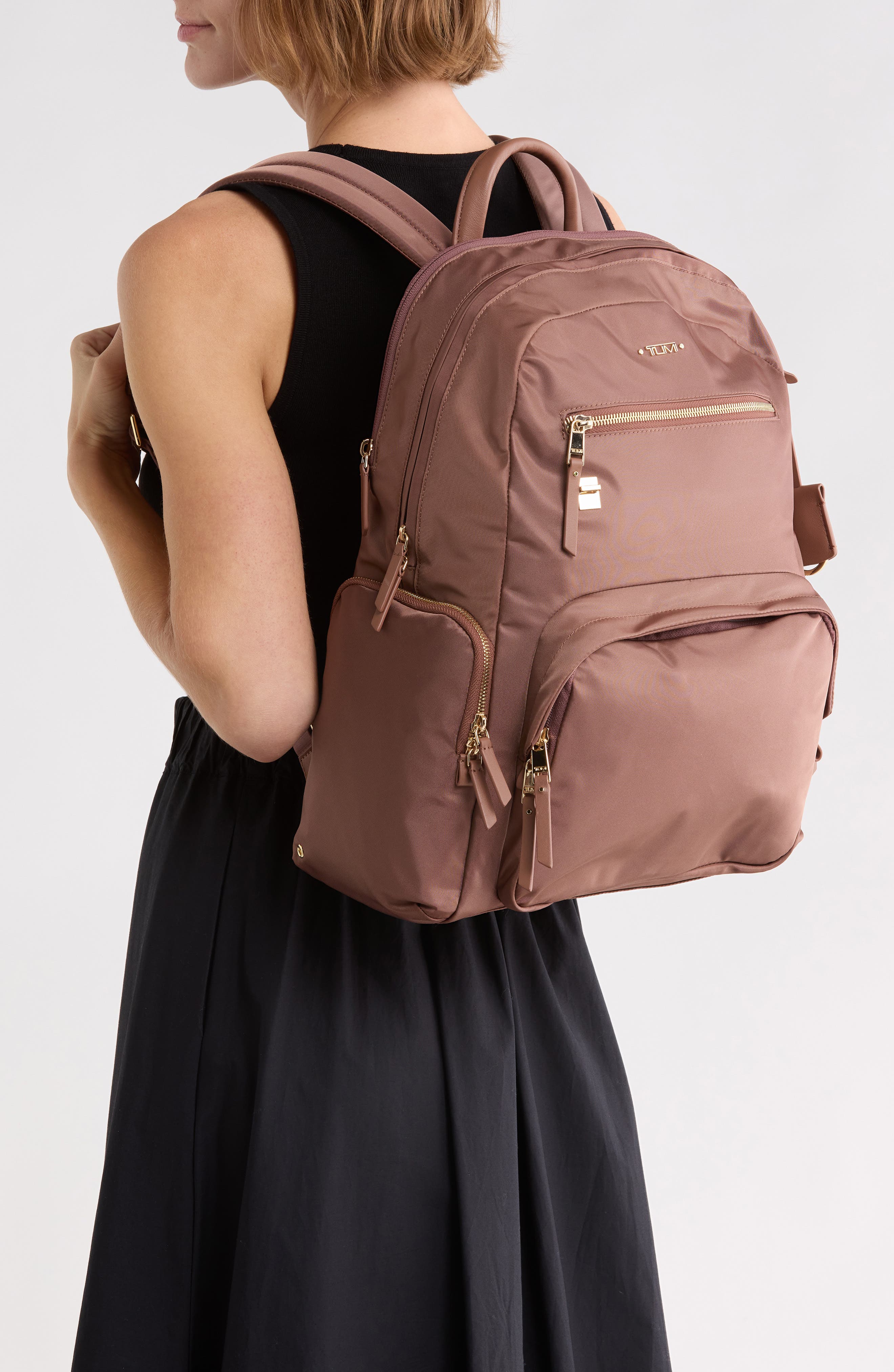 Caren Backpack, Alternate, color, TAHINI