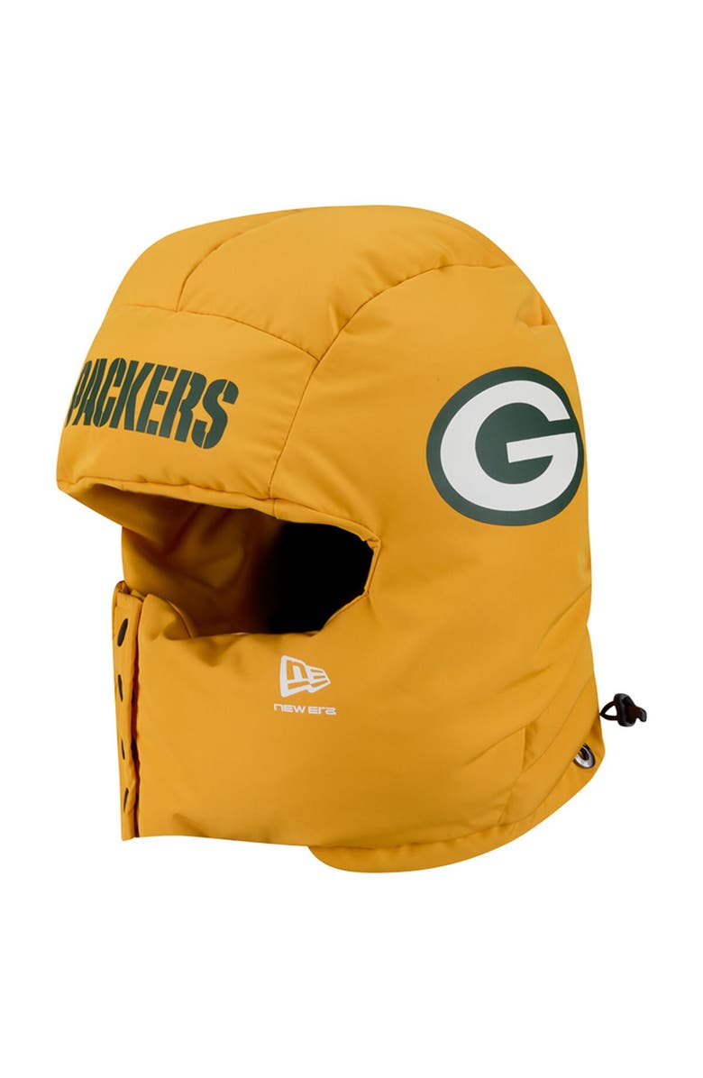 New Era Men's New Era Gold Green Bay Packers Puffer Balaclava, Alternate, color, Gold