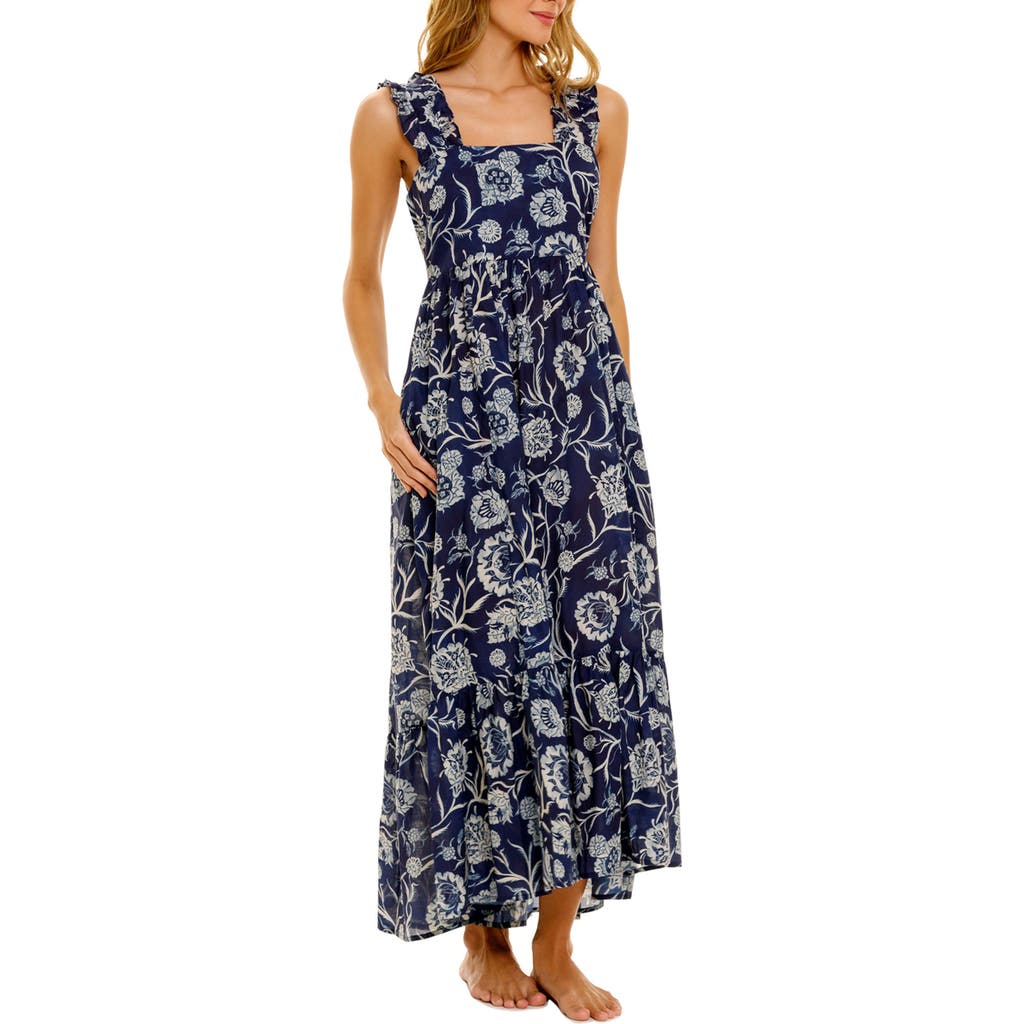 The Lazy Poet Mika Claire Blue Linen Nightgown  product