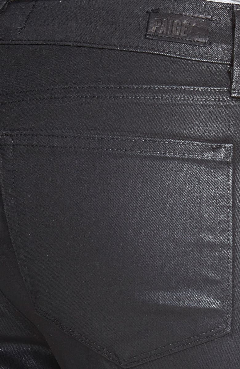 PAIGE 'Verdugo' Coated Ultra Skinny Ankle Jeans, Alternate, color,