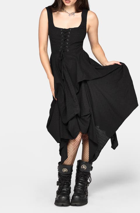 Lyx Hitched Skirt Corset Midi Dress