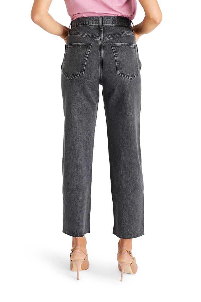 Tyler High Waist Crop Straight Leg Jeans, Alternate, color, SMOKEY MOUNTAIN
