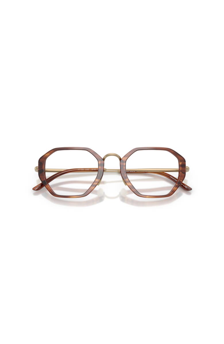 Giorgio Armani 48mm Irregular optical glasses, Alternate, color, Tortoise