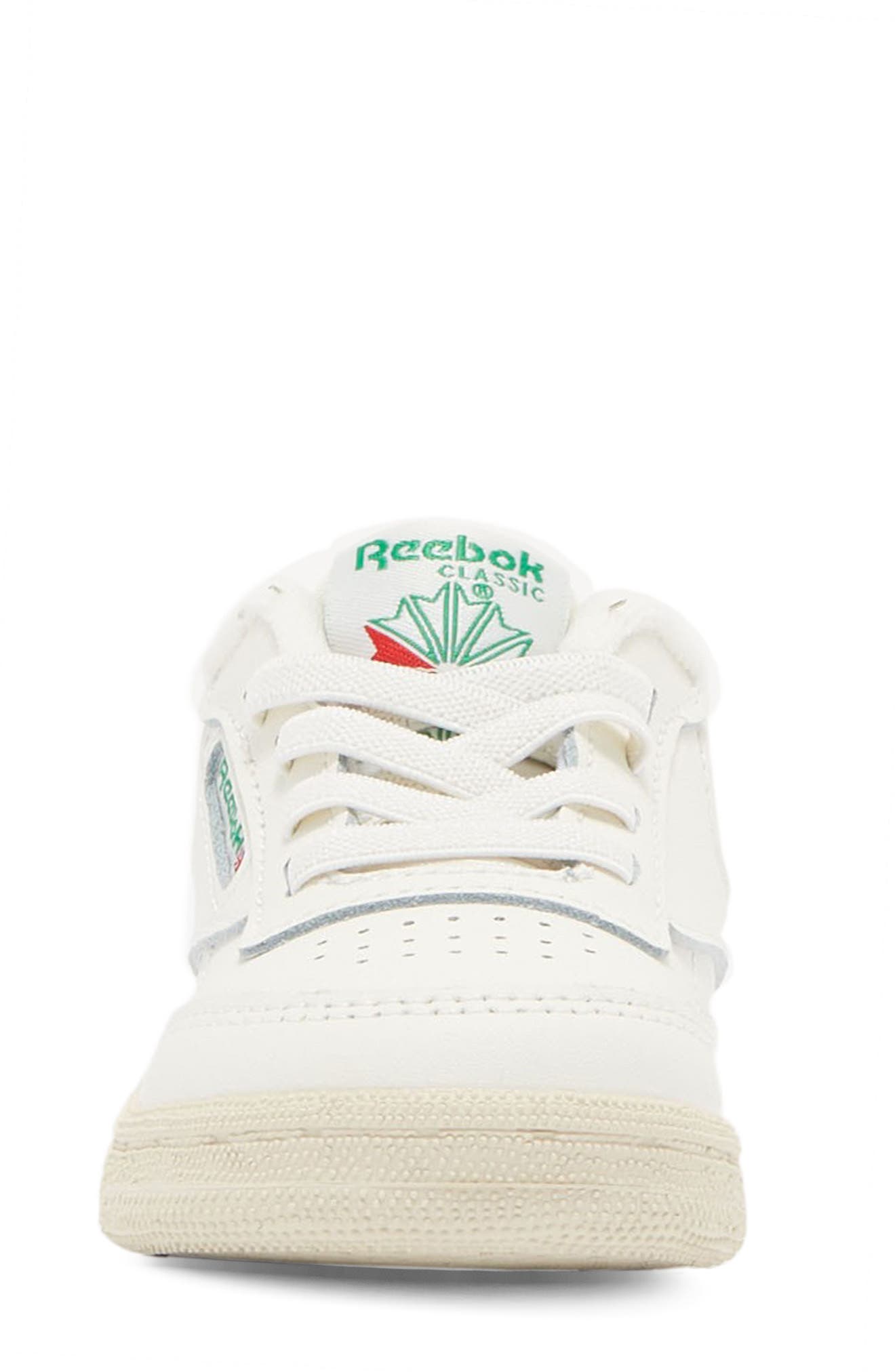 Reebok Kids' Club C Sneaker, Alternate, color, Chalk/Chalk/Glegrn