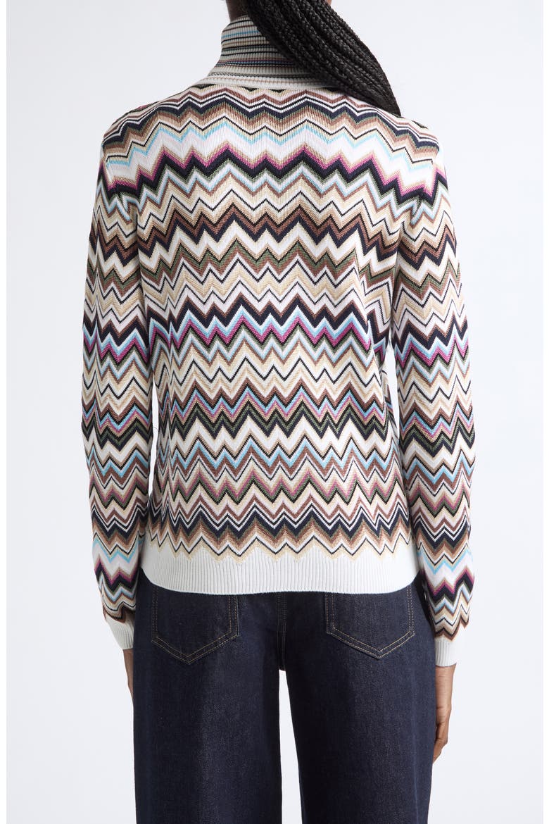 Zigzag Stripe Turtleneck Sweater, Alternate, color, SMSPL