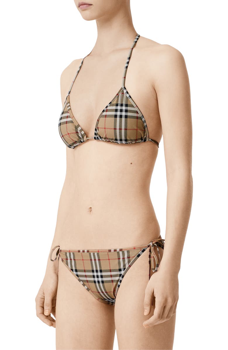 Burberry Cobb Vintage Check Two-Piece Swimsuit, Alternate, color, 