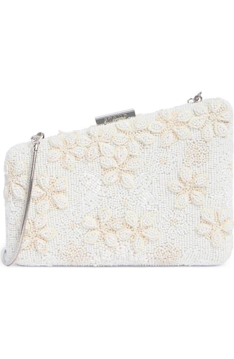 STAUD Carmella Beaded Clutch, Main, color, Garden Party