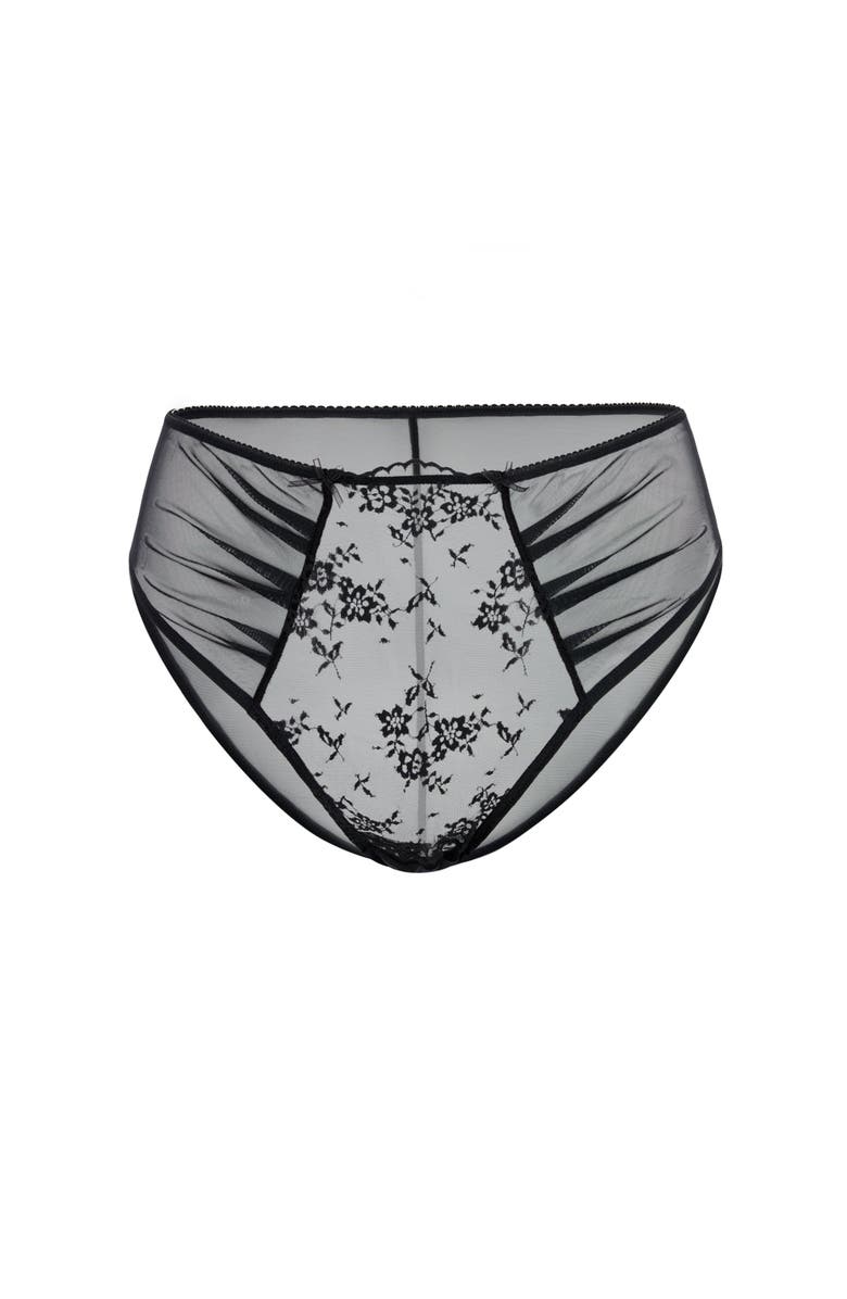Adore Me Avara High Cut Panties, Alternate, color, Black
