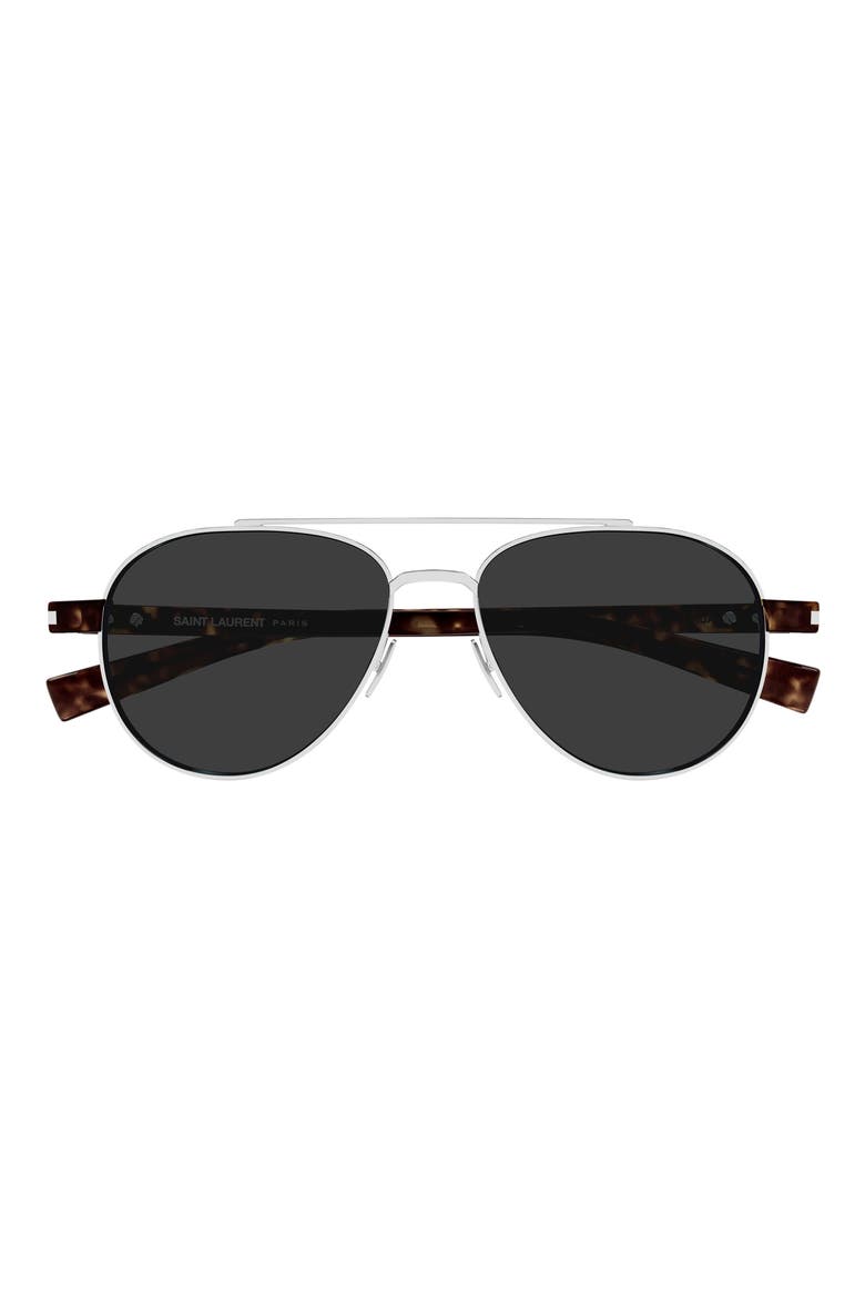 54mm Aviator Sunglasses, Main, color, SILVER