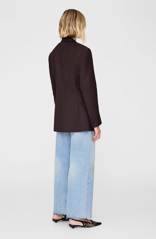 Anine Bing Aretha Blazer In Brown
