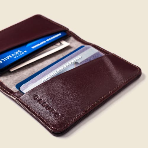 Casupo Compact Bifold With Rfid Protection In Burgundy