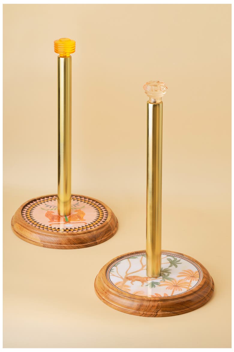 Savannah Blush Paper Towel Holder, Alternate, color, PINK