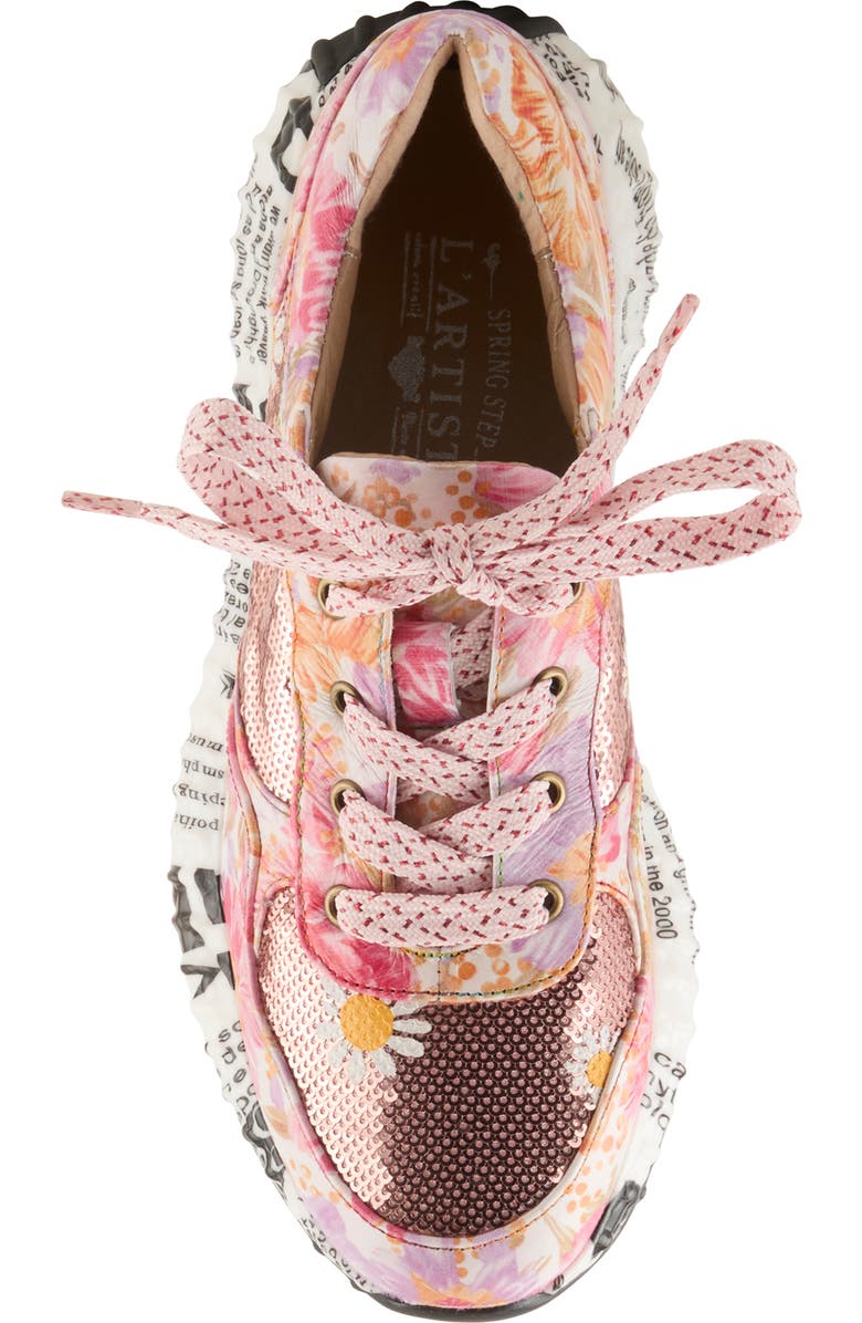 L'Artiste by Spring Step Zingy Sneaker, Alternate, color, Pink Multi