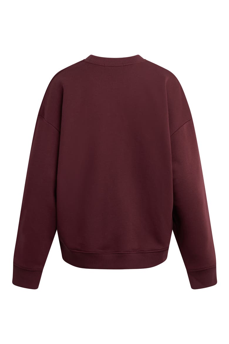 The Varsity Sweatshirt, Alternate, color, BURGUNDY/ NAVY