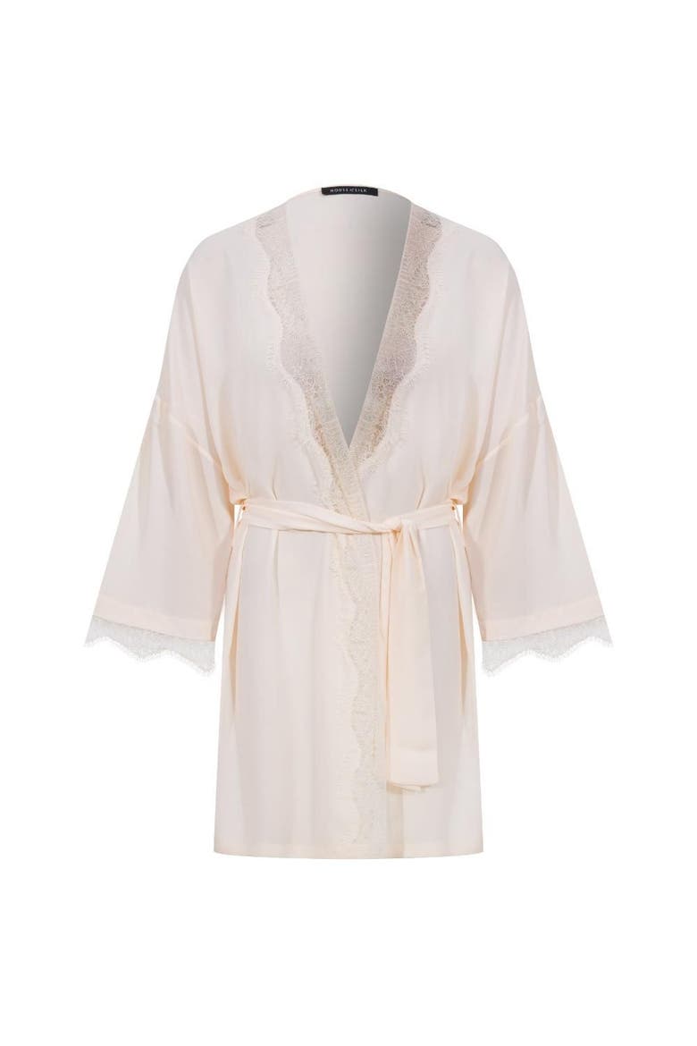 Caroline Chiffon Robe, Alternate, color, Beige