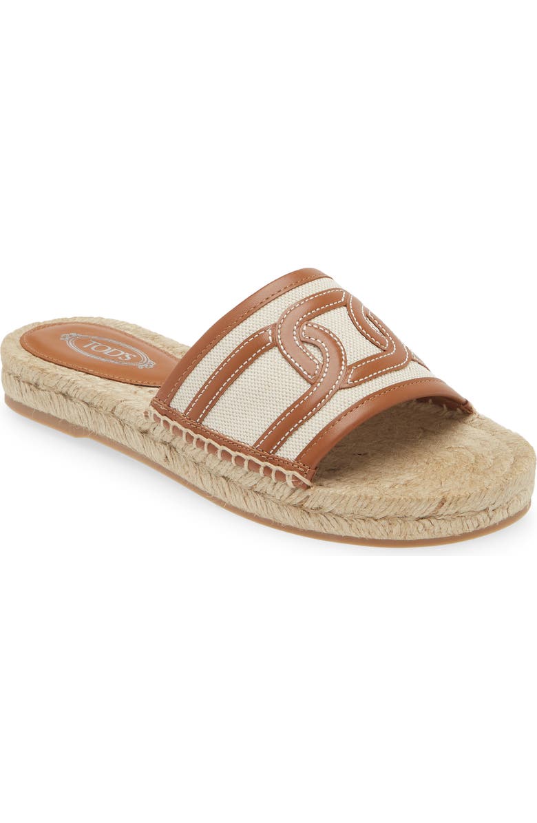 Tod's Chain Motif Sandal, Main, color,