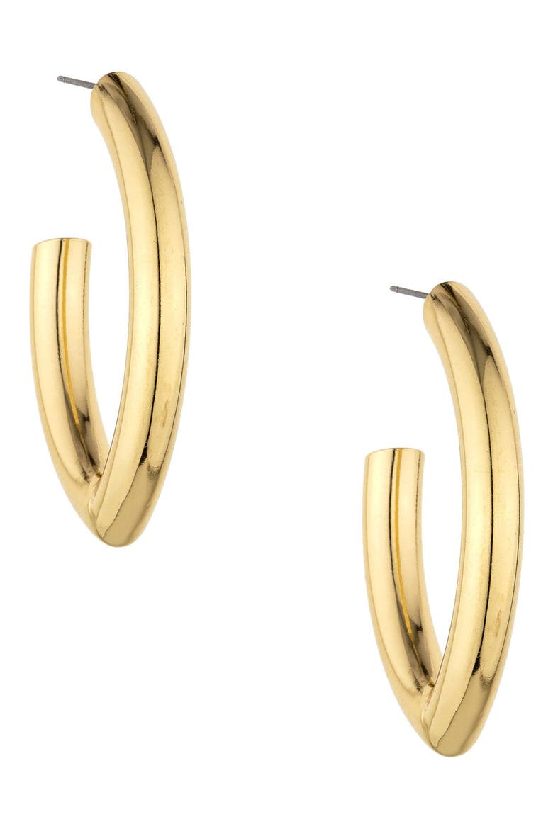 Mara Hoop Earrings, Alternate, color, GOLD