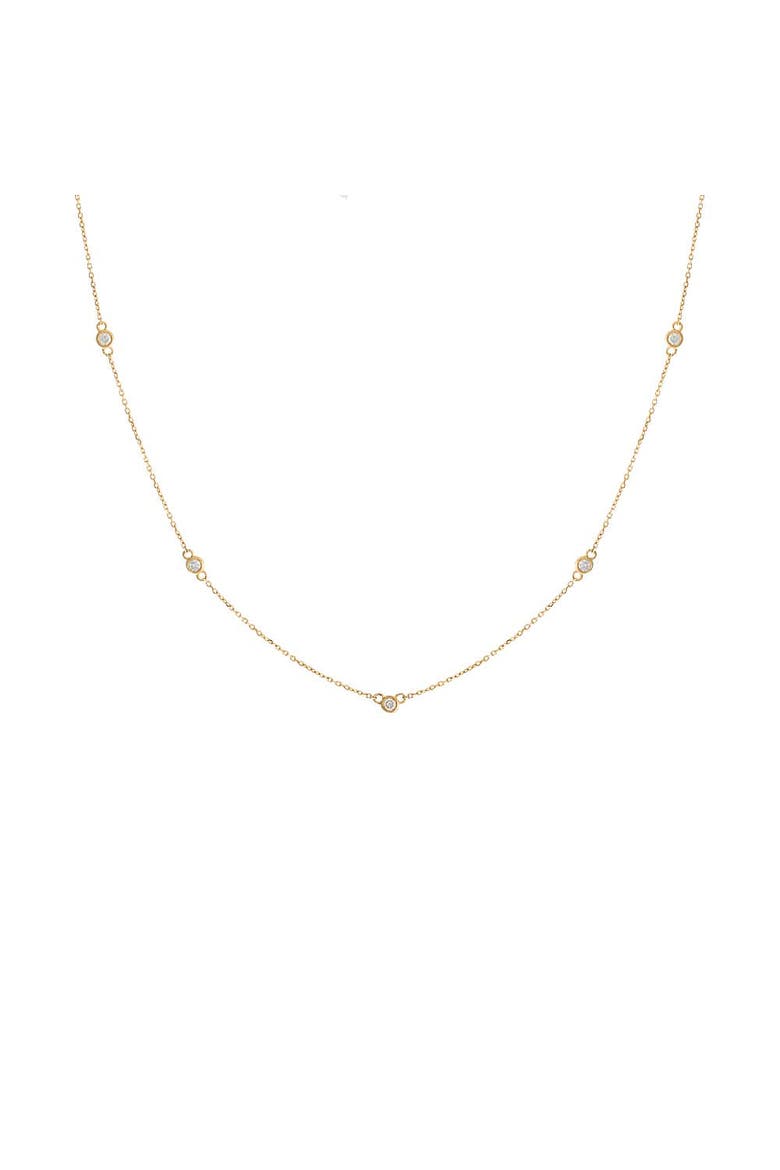 Diamond By the Yard Necklace 14K, Main, color, 14K Gold