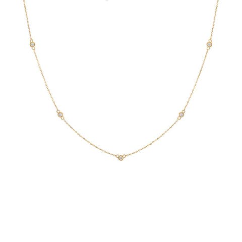 Diamond By the Yard Necklace 14K