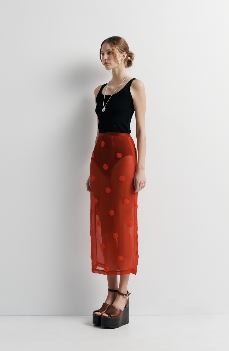 Romy Sadie Skirt, Alternate, color, Red