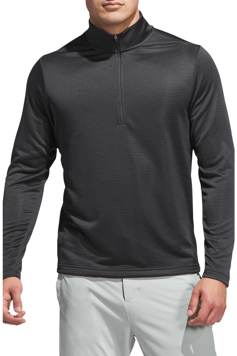 Performance Print Quarter Zip Pullover, Main, color, CARBON