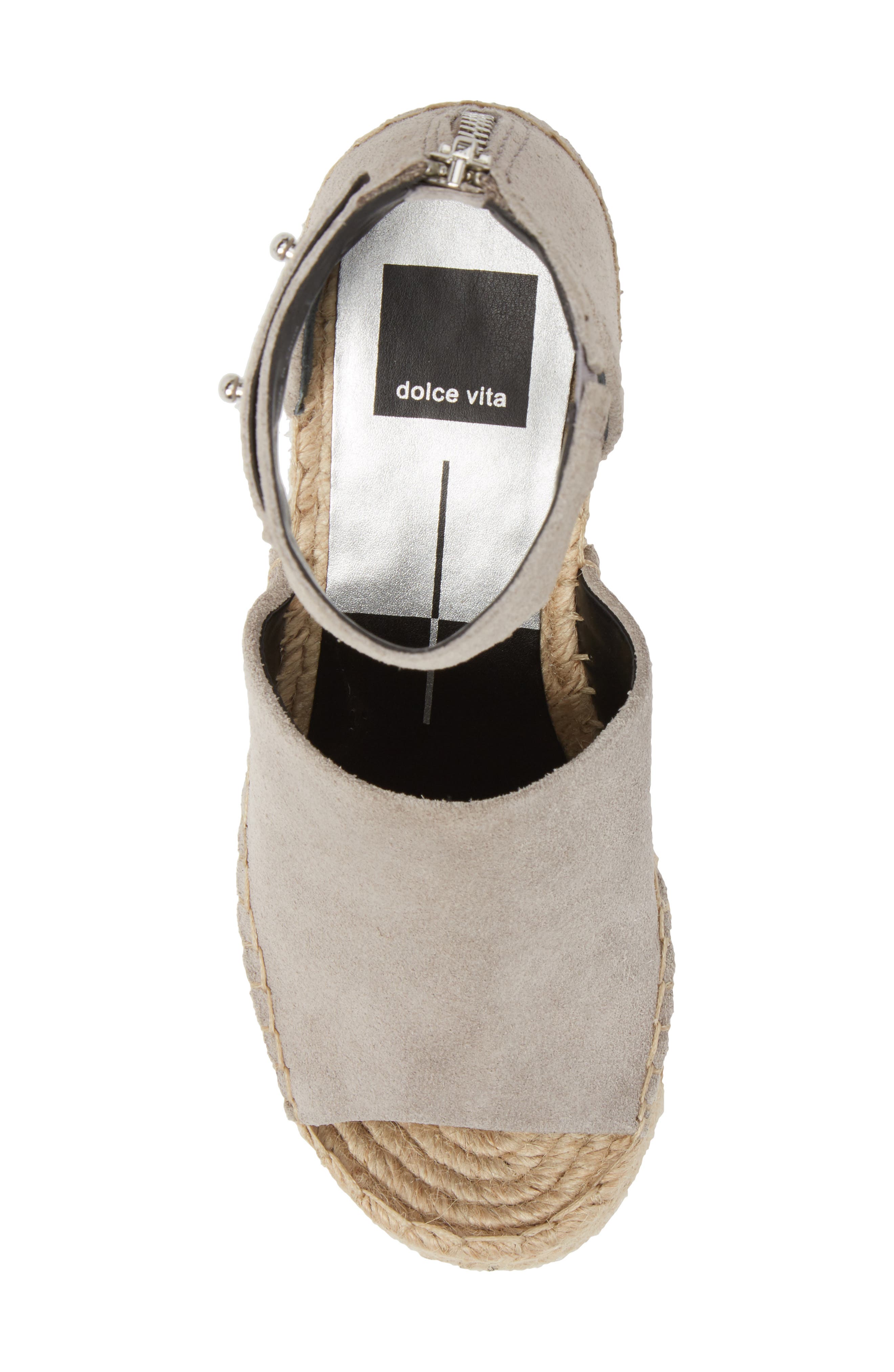 Dolce Vita Straw Wedge Espadrille Sandal, Alternate, color, 