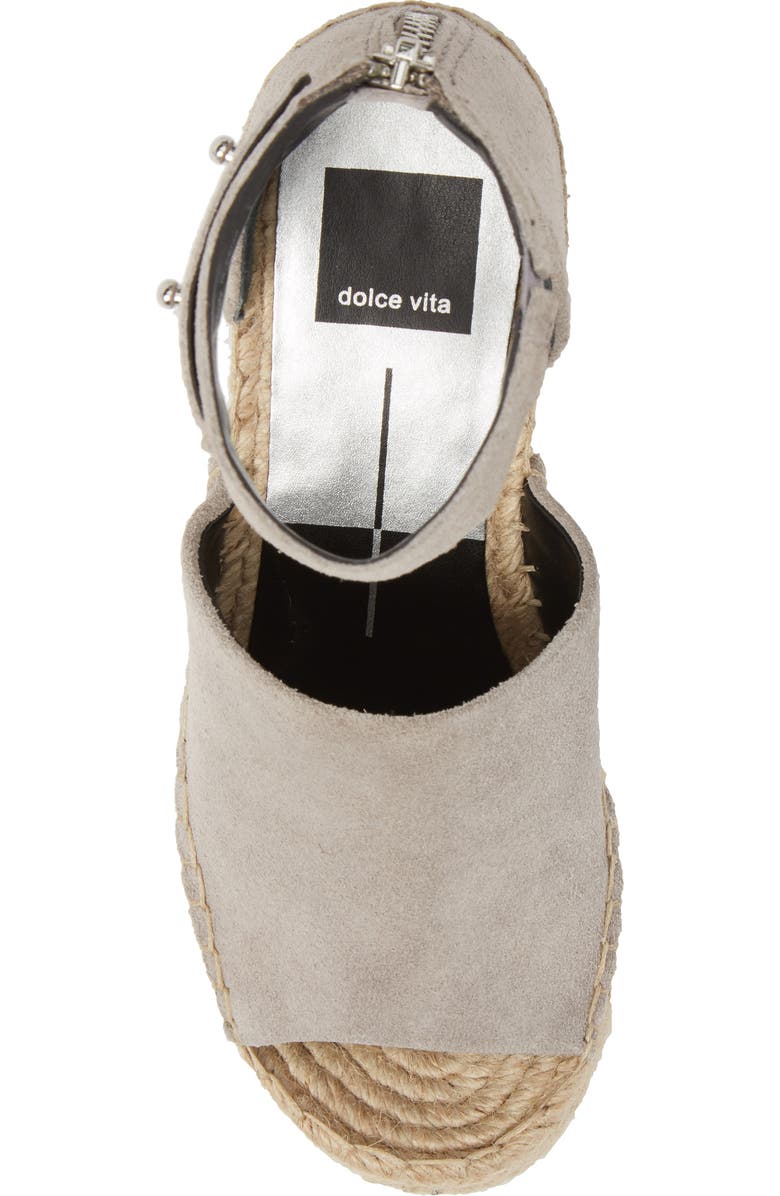 Dolce Vita Straw Wedge Espadrille Sandal, Alternate, color,