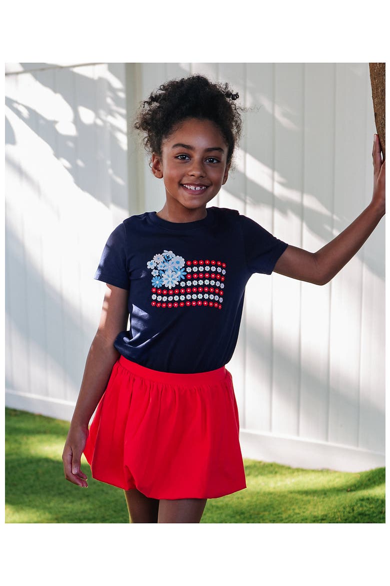 Girls Bubble Skort, Main, color, Hibiscus Red