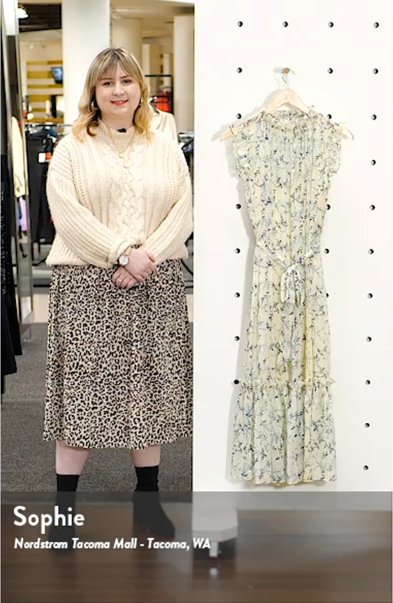 Wisteria Vines Sleeveless Dress, sales video thumbnail