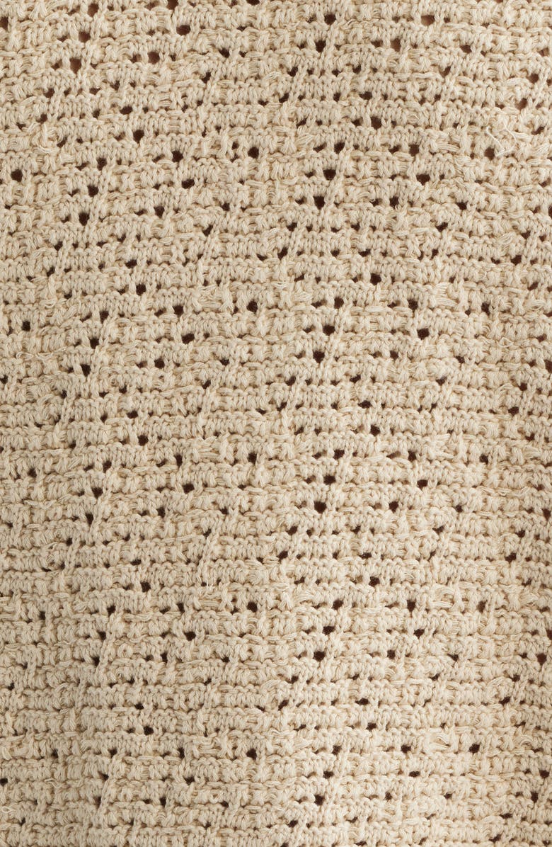 FRAME Open Stitch Cotton Sweater, Alternate, color, Light Stone