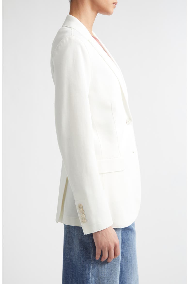 Single Breasted Blazer, Alternate, color, WHITE
