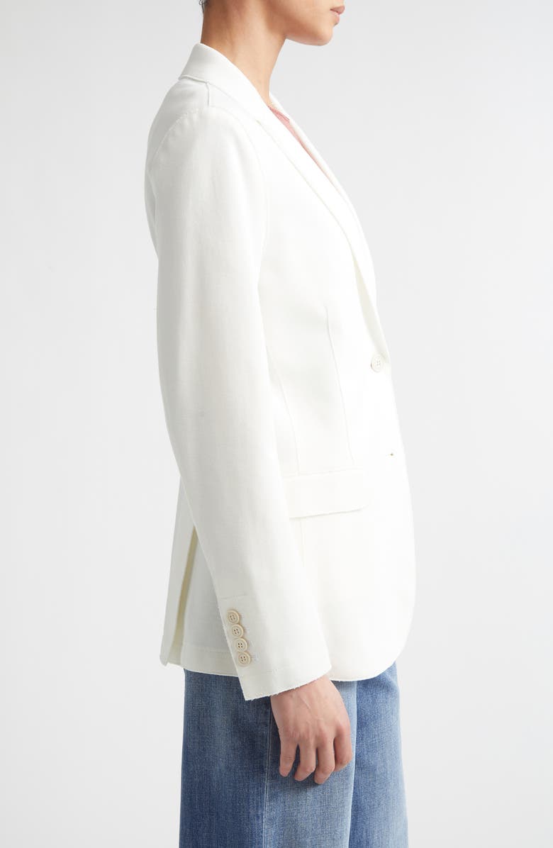 Eleventy Double Breasted Blazer, Alternate, color, White