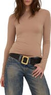 Project Social T Vera Boat Neck Long Sleeve Top