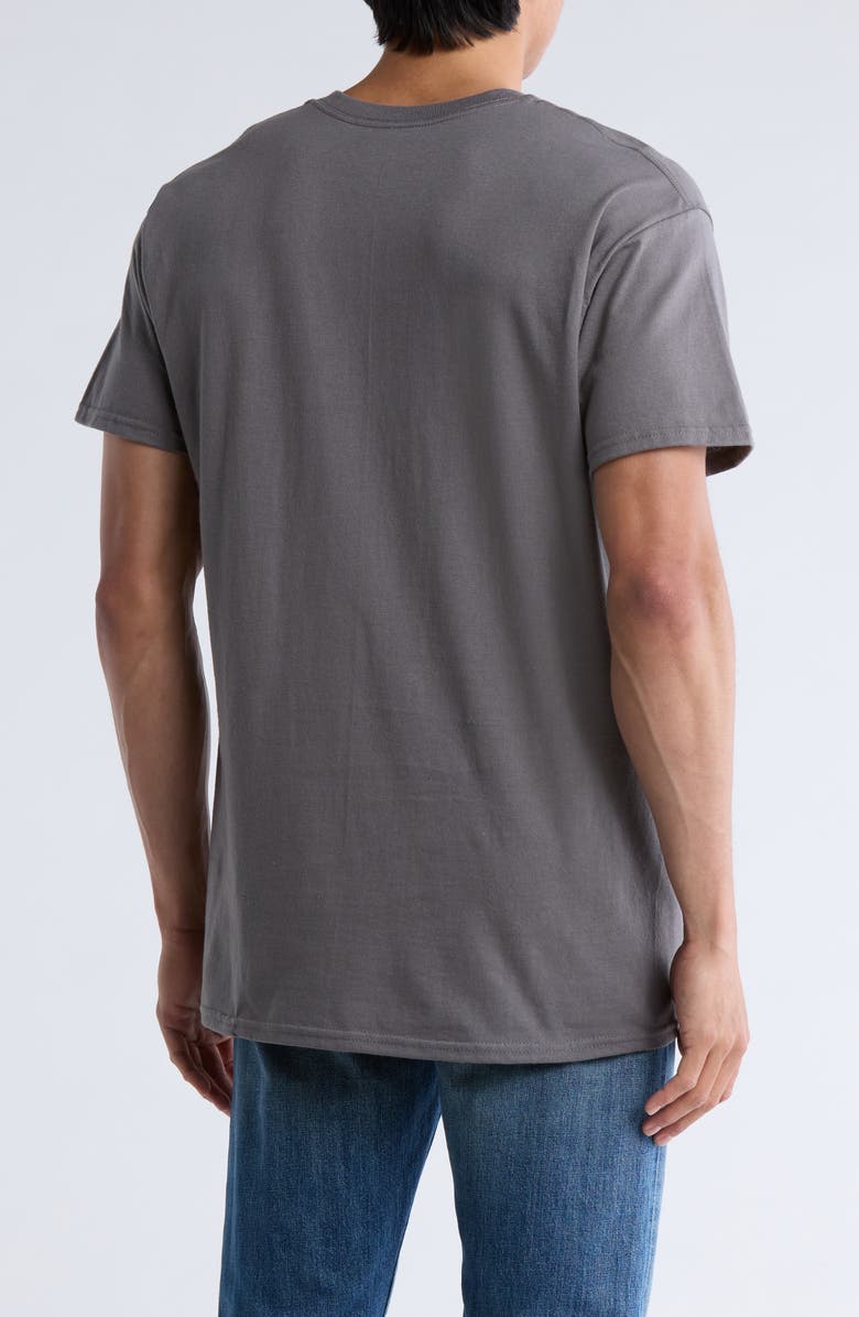 Merch Traffic Johnny Cash Cartoon Graphic T-Shirt, Alternate, color, Charcoal