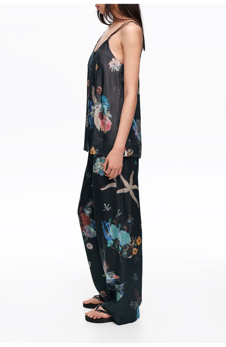 Bimba y Lola Seabed Print Joggers, Alternate, color, Seabed Anthracite