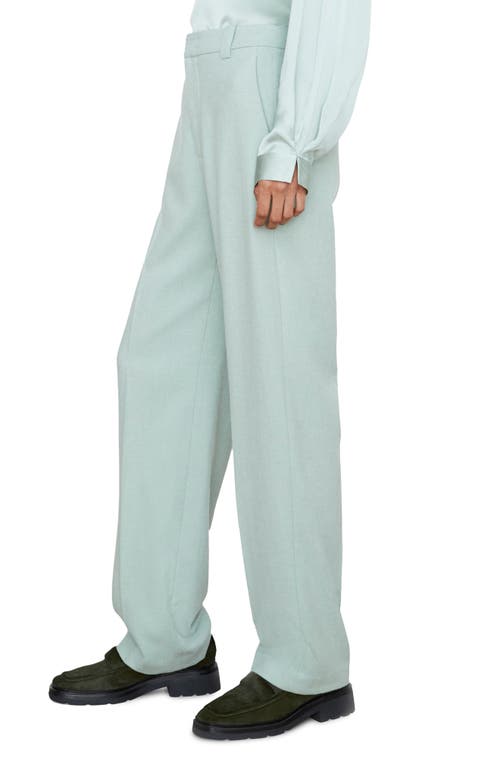 Vince Flannel Straight Leg Pants In Blue