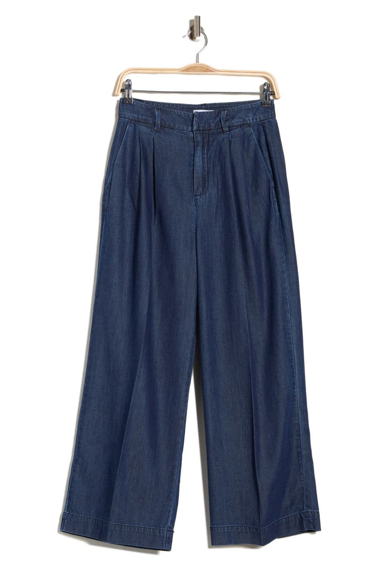 High Waist Crop Wide Leg Jeans, Alternate, color, INDIGO1187