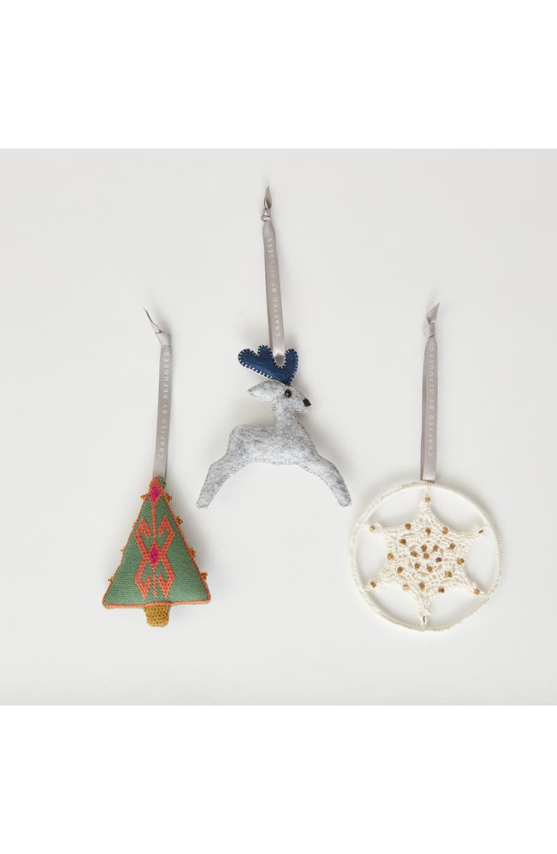 Made51 Serene Winter Trio - Ornaments, Main, color, Green