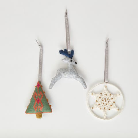 Serene Winter Trio - Ornaments