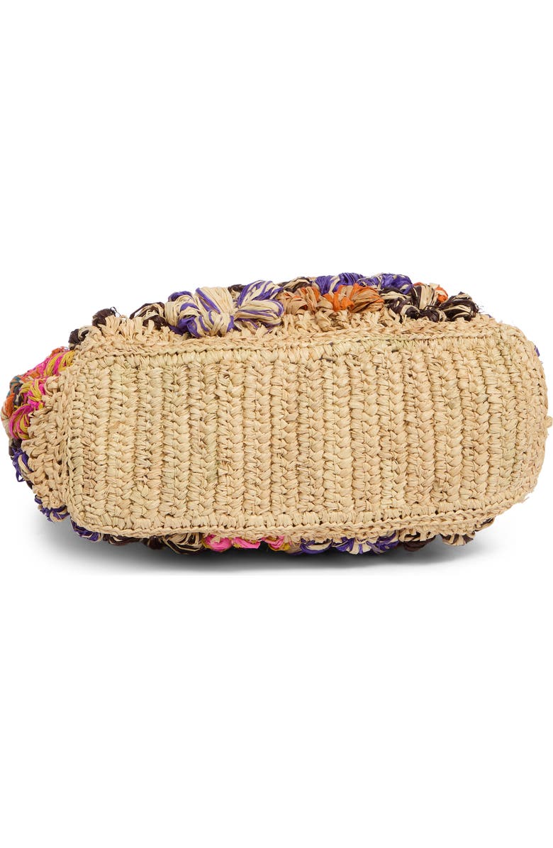 URBAN EXPRESSIONS HANDBAGS Floral Raffia Tote Bag, Alternate, color, Natural Multi