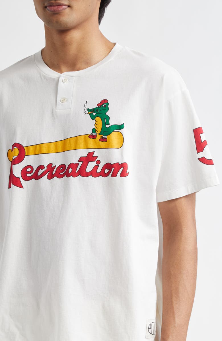 Bode Reptile Recreation Graphic T-Shirt, Alternate, color, Cream