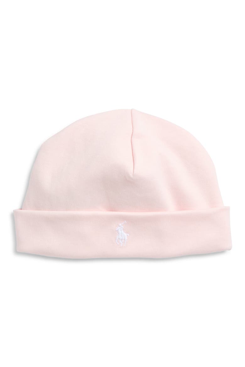 Cotton Beanie, Main, color, DELICATE PINK